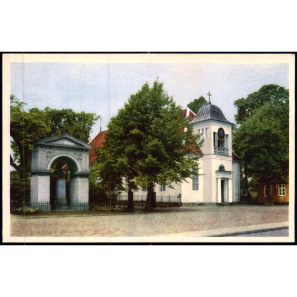 Fredericia - Mikaeli Kirke med B�lows monument - Stender 9 - Ubrugt