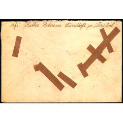 LUNDTOFT - pr. KLIPLEV - Posthornsstempel p Brev