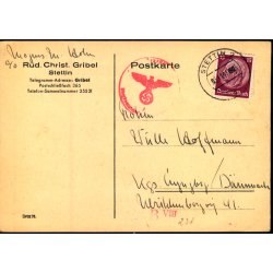 Censurpostkort fra Tyskland  3 - 11 - 41 - Til Kgs. Lyngby