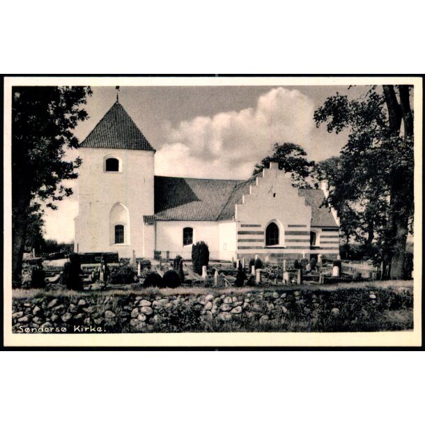 Snders Kirke - Papirhandler Borge Larsen 44508/415 - Ubrugt