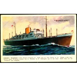 R.M.M.V. Rangitane - New Zealand Shipping - Valentine 1790 - Brugt