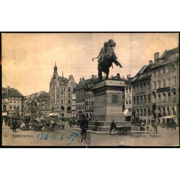 Kj�benhavn - Absalons Statue - Koren 51 - Brugt