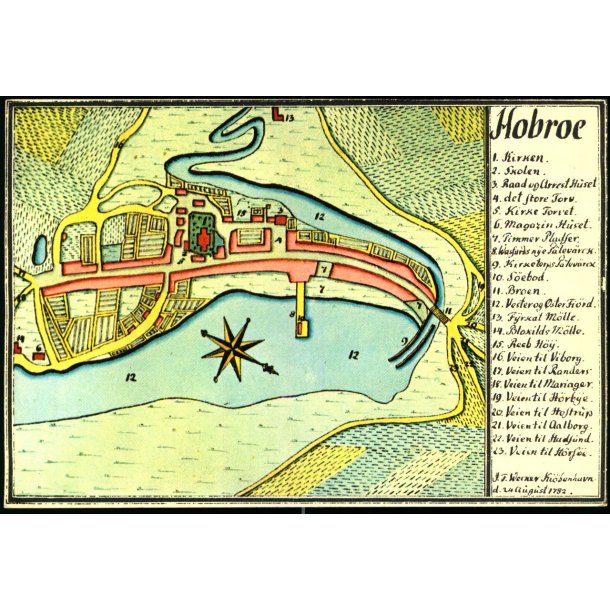 Hobroe - Kortkopi fra 1782 - u/n