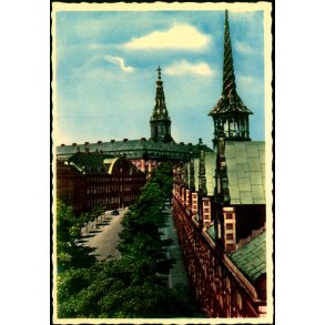 K�benhavn - B�rsen og Christiansborg Slot - Rudolf Olsen 536