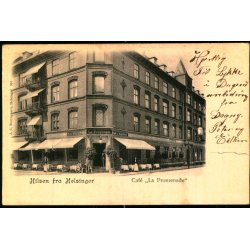 Hilsen fra Helsing�r - Cafe "La Promenade" - J.C. Borregaard 355 - Ubrugt