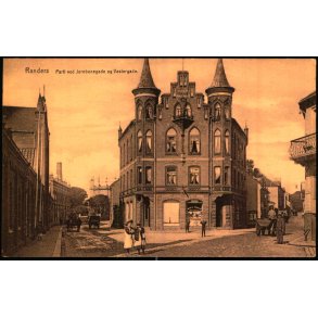 Randers - Parti ved Jernbanegade og Vestergade - P.H. u/n - Ubrugt