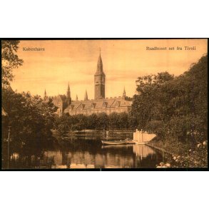 Kbenhavn - Raadhuset set fra Tivoli - N.C.R - Ubrugt