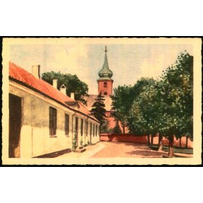 Nyk�bing F. - Gl. Hospital og Kirken - Rudolf Olsen u/n - Ubrugt