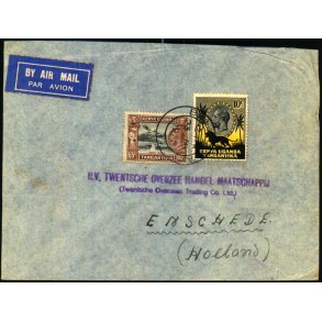 Luftpost Brev fra Uganda til Holland - 25 - 5 - 35