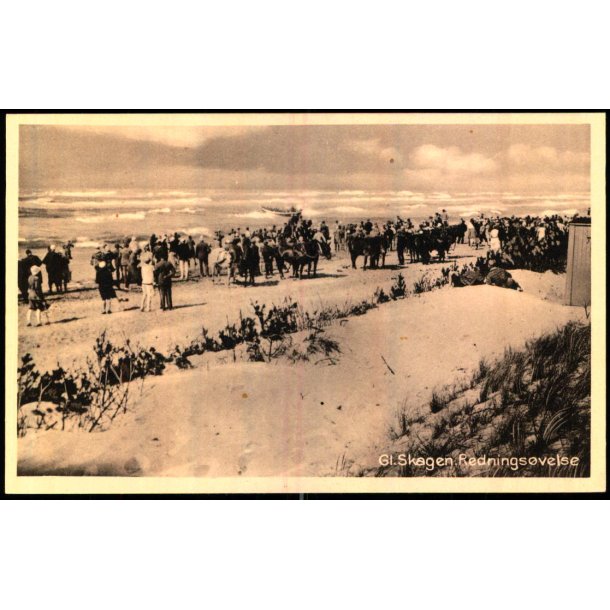 Gl. Skagen - Rednings�velse -  Grafisk Kunst 67554 - Ubrugt