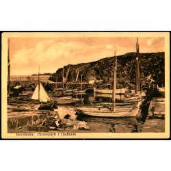 Bornholm - Havneparti i Gudhjem - Colbergs Bogh. Eneret - Ubrugt