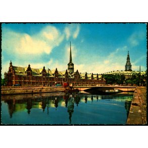 K�benhavn - B�rsen og Christiansborg Slot - Kr�ger 989/5