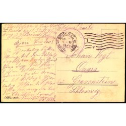 Feldpost - Brussel  1 - 11 -15 - Til Gravenstein  - Billedside : Geburstage