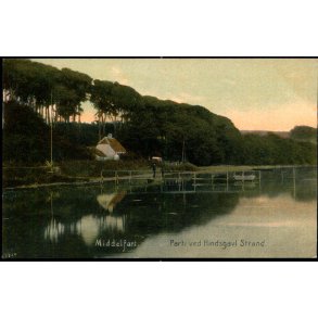Middelfart - Parti ved  Hindsgavl Strand - J.G. Kreutzers Papir 66 - Brugt
