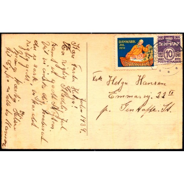1939 p Postkort