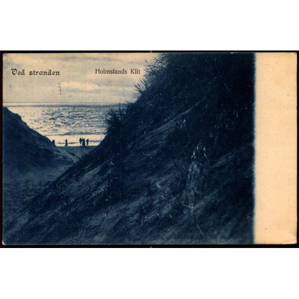 Ved stranden - Holmsland Klit - N.P. Holms Bogh. 25186 - Brugt