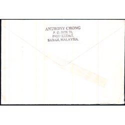 Luftpost Brev fra Malaysia til Danmark  - 10 - 2 - 98