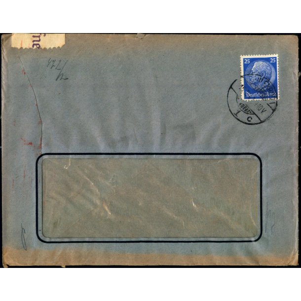 Censurbrev fra Tyskland  15 - 3 - 41 - Til Danmark