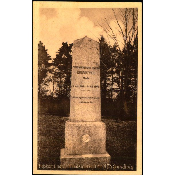 H�jskamling - Mindesm�rke for N.F.S. Grundtvig - V.S. 34599 - Ubrugt