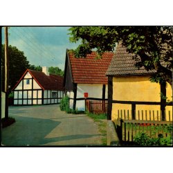 Bornholm - Gade i Melsted fiskerleje - Colbergs Bogh. 8589 - Ubrugt - Limrest !