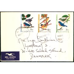 Luftpost Brev fra Malaysia til Danmark  - 10 - 2 - 98