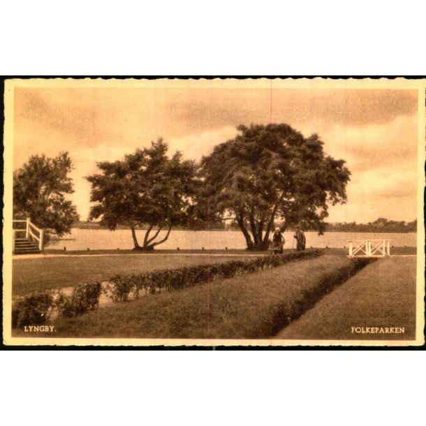 Lyngby - Folkeparken - Petersens Bogh. u/n - Ubrugt - Har v�ret kl�bet op !