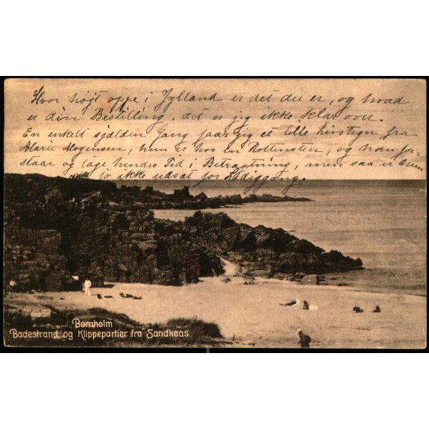 Bornholm - Badestrand og Klippepartier fra Sandkaas - Svend Koldings Bogh. 111