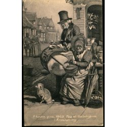 P. Krohn Pinx. 1869 - Paa et Gadehj�rne i �r�sk�bing - C. Th. Creutz 374 - brugt