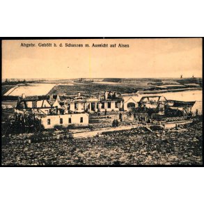 Abgebr. Geh�ft h.d. Schanzen Aussicht auf Alsen - u/n - Ubrugt