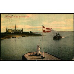 Kronborg set fra Havnemolen - No. 1003 - Brugt