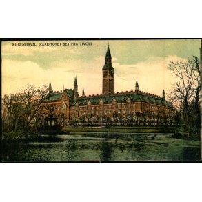 Kbenhavn - Raadhuset set fra Tivoli - u/n - Brugt
