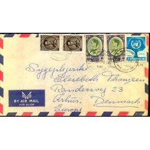 Luftpost Brev fra Thailand til Danmark  - 1- 11 - ?