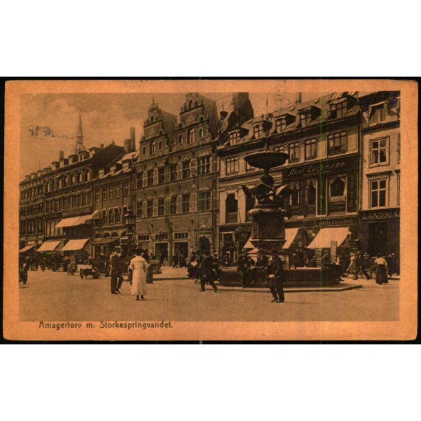 Amagertorv m. Storkespringvandet - Wedel &amp; Larsen u/n - Brugt
