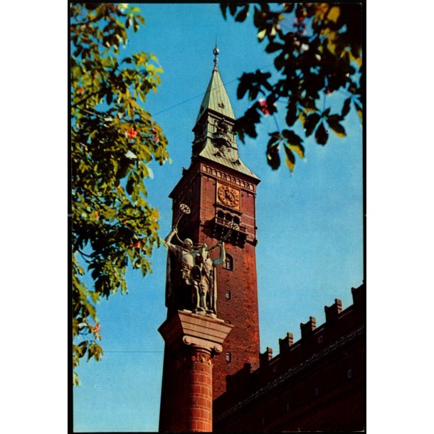 Kbenhavn - Raadhustaarnet med de to Lurblsere - Stender 5682 - Ubrugt