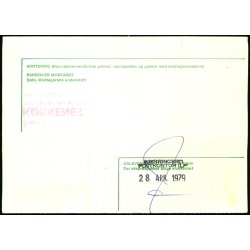 Adressekort med Opkrvning -  Rigsvben - Berigtigelseskort 10 - Eftertorto 8,50 For meget !