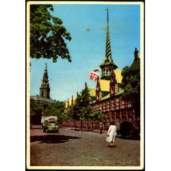 K�benhavn - B�rsen og Christiansborg Slot - Rudolf Olsen u/n