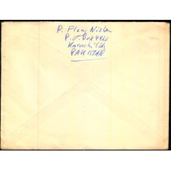 Luftpost Brev fra Pakistan til Danmark  - 25 - 6 - 55