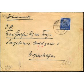 Censurbrev fra Tyskland  27 - 2 - 42 - Til Kbenhavn