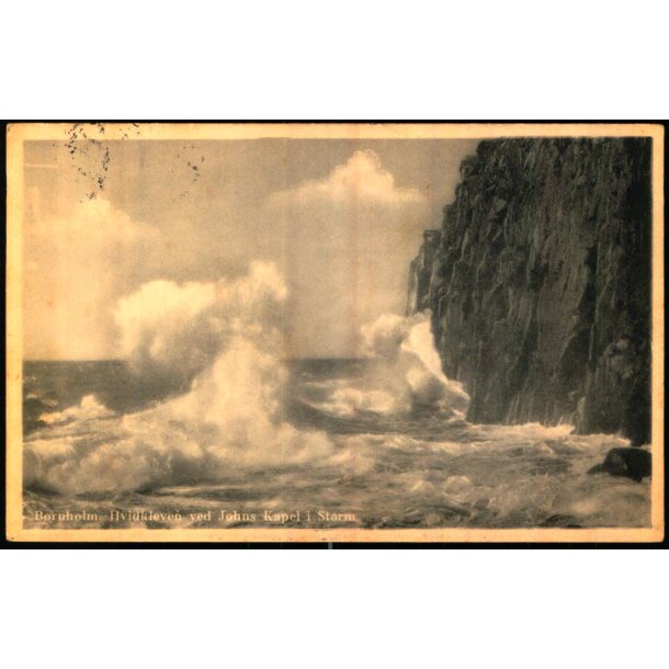 Bornholm - Hvidkleven ved  Johns Kapel i Storm - Colbergs Bogh. 332 - Brugt