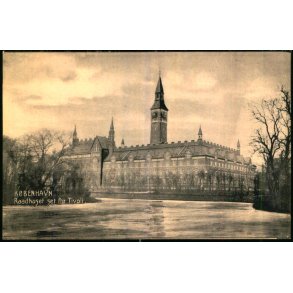 Kbenhavn - Raadhuset set fra Tivoli - Sk. B. & Kf. 4012 - Ubrugt