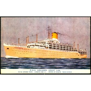 R.M.S. Oracades - Oroent Line - Salmon 5182 - Ubrugt