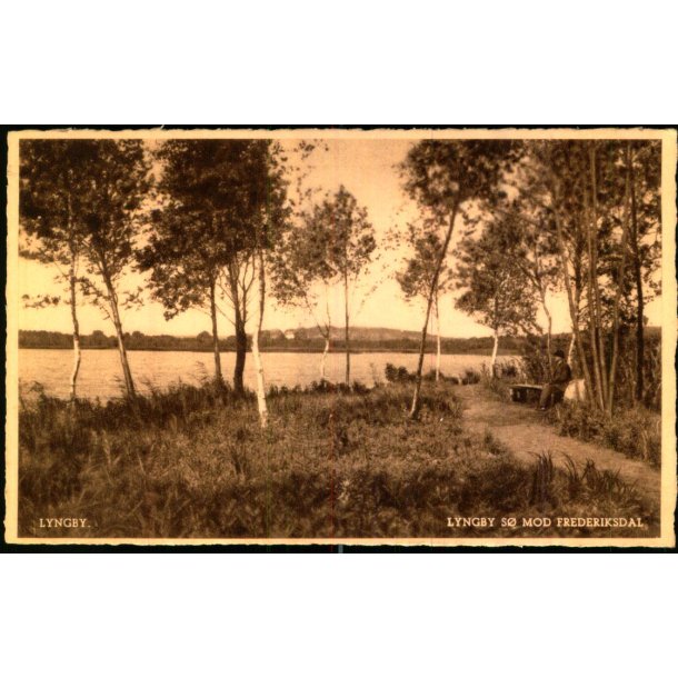 Lyngby s� mod Frederiksdal - Petersens Bogh. u/n - Ubrugt - Har v�ret kl�bet op !