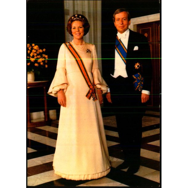 Dronning Beatrix - Prins Claus - Holland -  spanjersberg u/n - Ubrugt