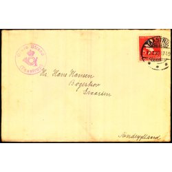 GREVE STRAND (TAASTRUP) - Posthornsstempel p Brev