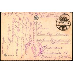 Feldpost - Heidelberg  4 - 5 - 18  - Til  Apenrade - Billedside : Arlon