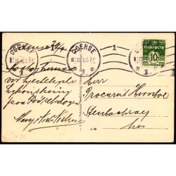 Odense Slot set fra Statsbanegaarden -  Chr. Pedersens Kunstforlag 21 - Brugt