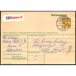 Adressekort fra Kbenhavn 25  - 10 kr. Rigsvben 11 - 8 - 79