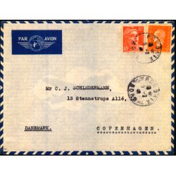 Luftpost Brev fra Frankrig til Danmark - 8 - 2 - 46