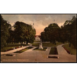 Odense Slot set fra Statsbanegaarden -  Chr. Pedersens Kunstforlag 21 - Brugt