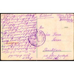 Feldpost - Brifestempel  4 - 2 -17 - Til Nord- Schl. - Billedside : Hartmannsweilerkopf.